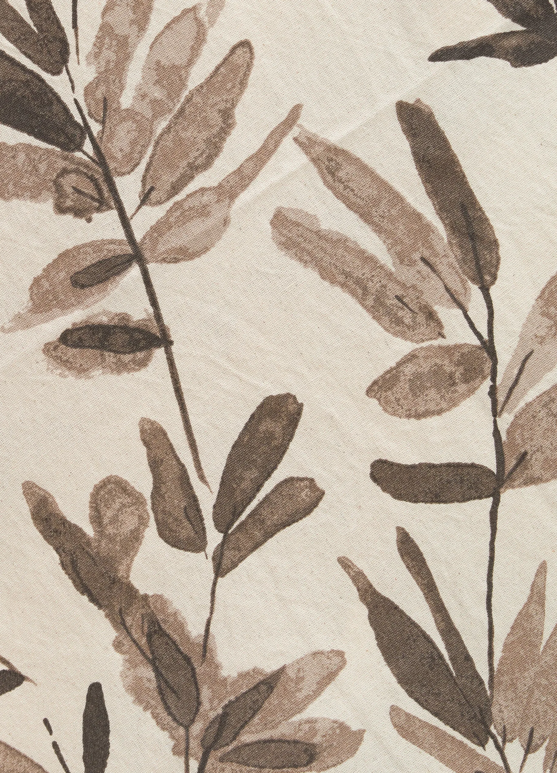 Strofinaccio in cotone con stampa olivo