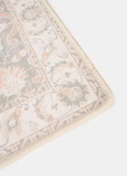 Tappetino bagno con stampa effetto vintage