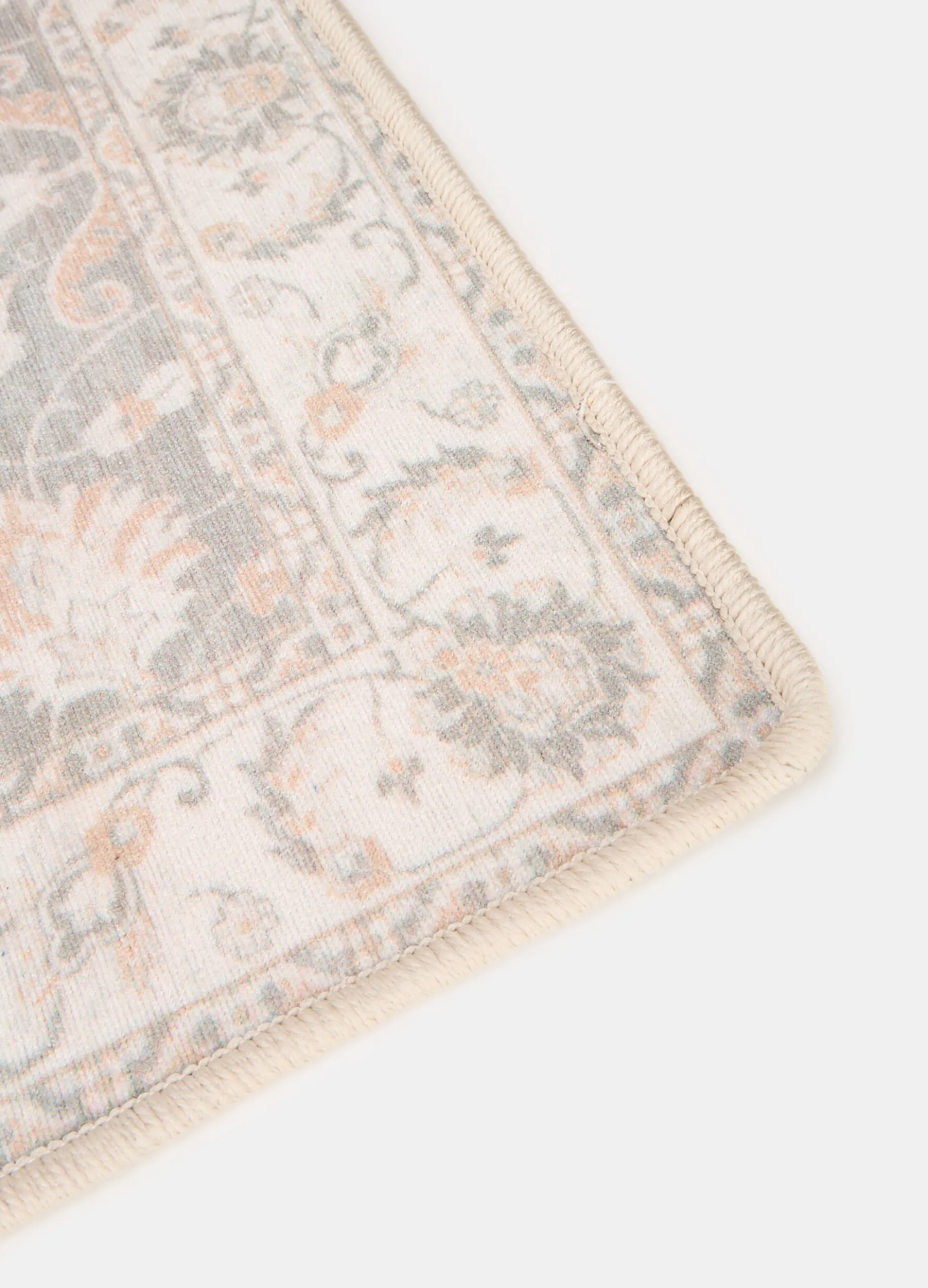 Tappetino bagno con stampa effetto vintage