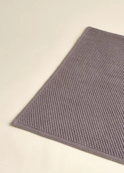 Tappetino bagno in cotone con motivo 3D