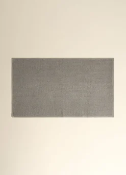 Tappetino bagno in cotone con motivo 3D