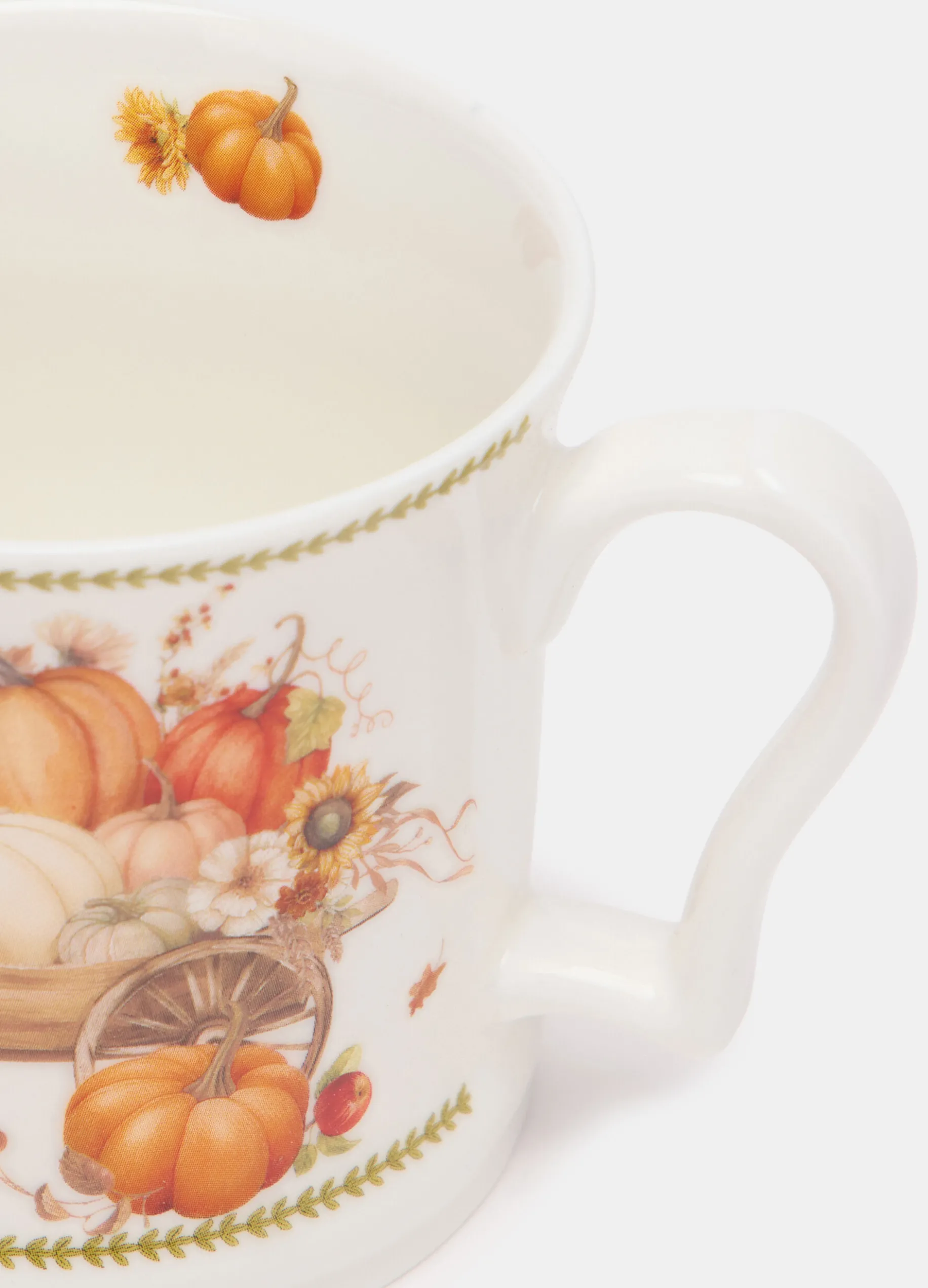 Tazza in ceramica con stampa zucca