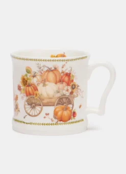 Tazza in ceramica con stampa zucca