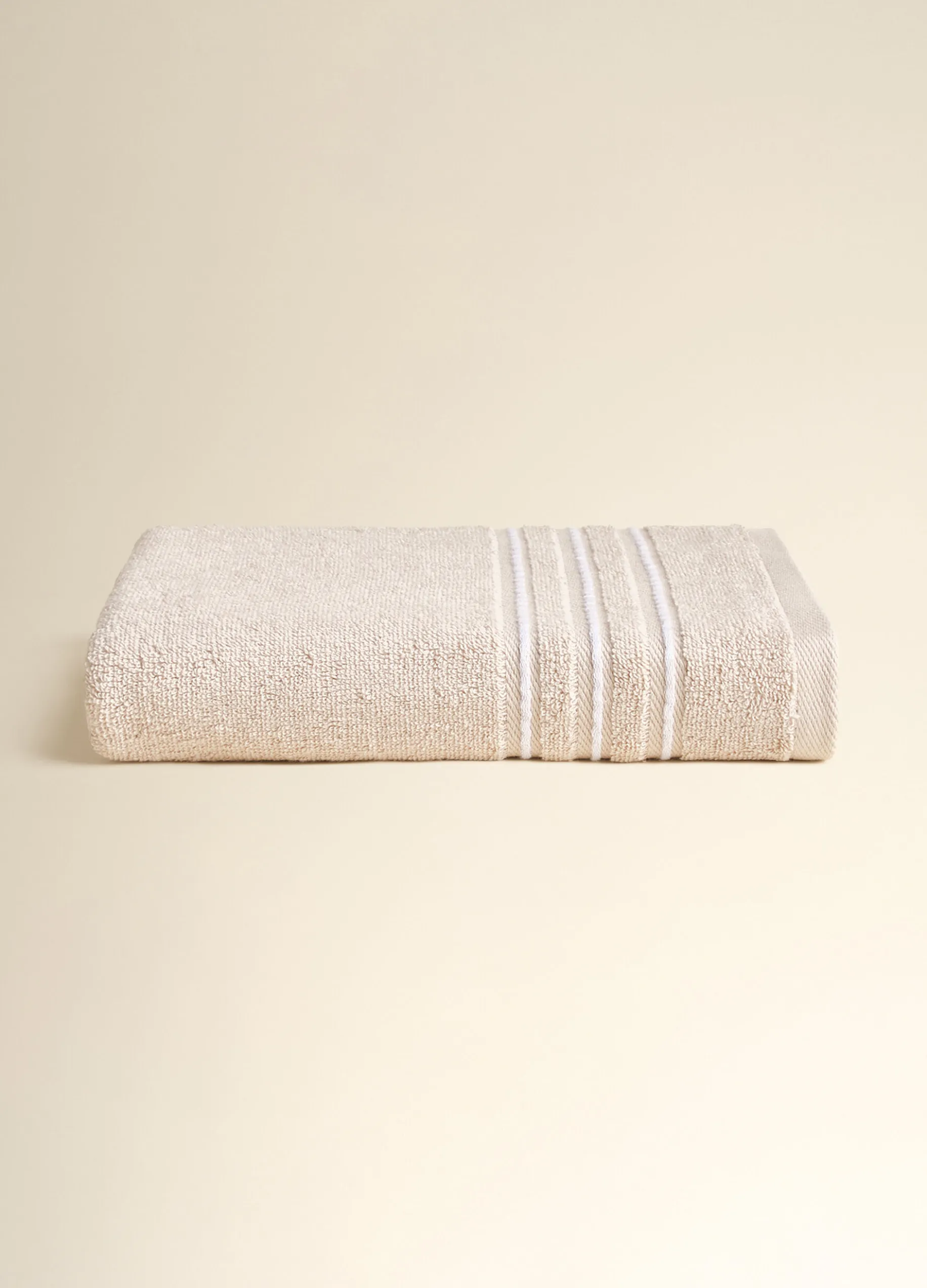 Telo da bagno a righe tinto filo Made in Portugal