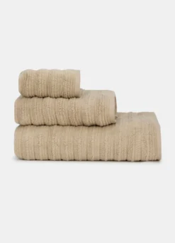 Telo doccia con righe in rilievo