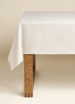 Tovaglia per tavolo rotondo effetto lino