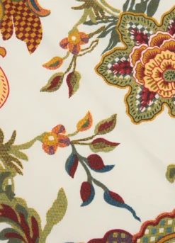 Tovaglia 8 posti in cotone con stampa multicolore