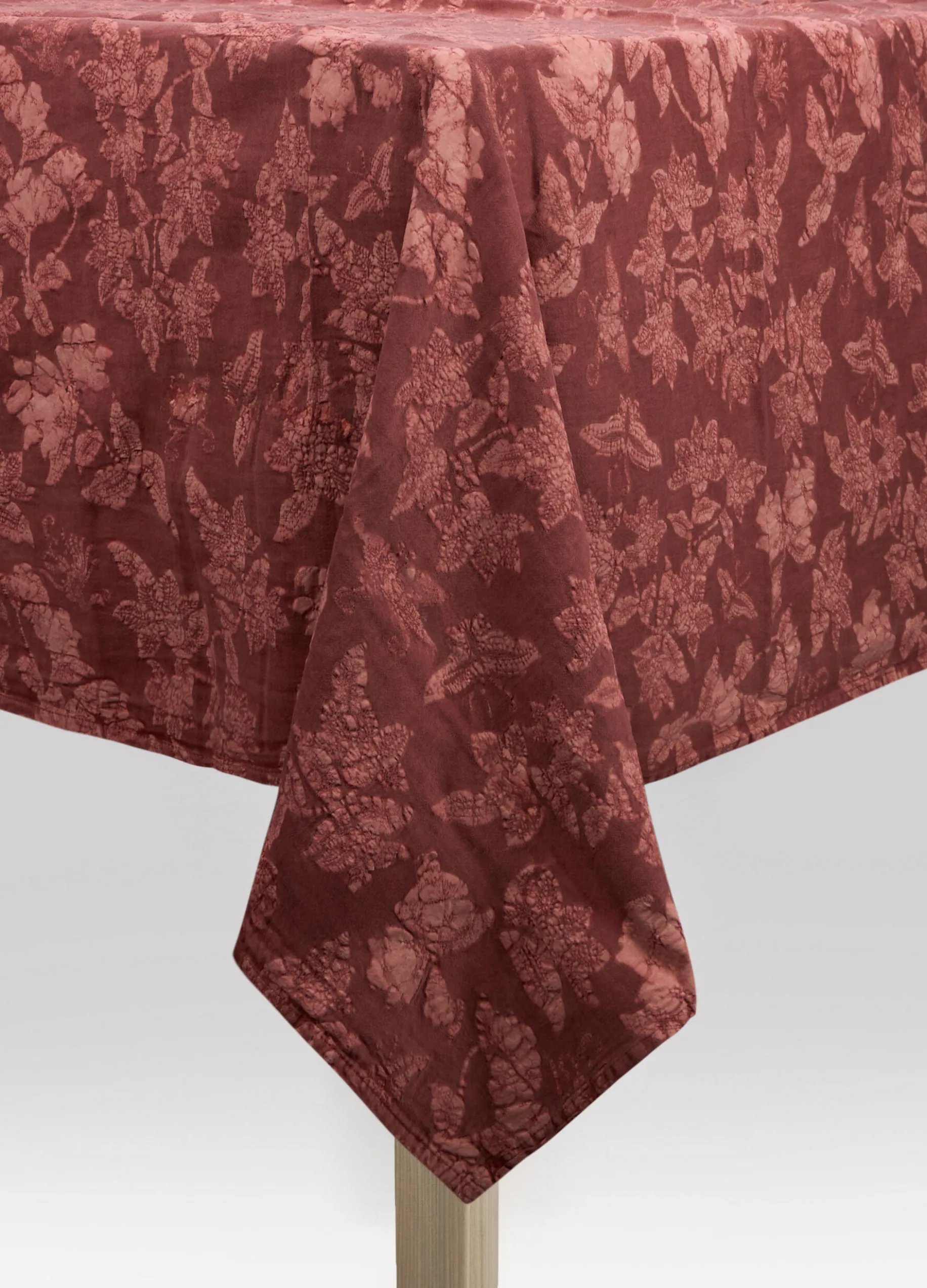 Tovaglia 8 posti in cotone lavato con stampa jacquard