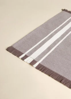 Tovaglietta americana in cotone con frange