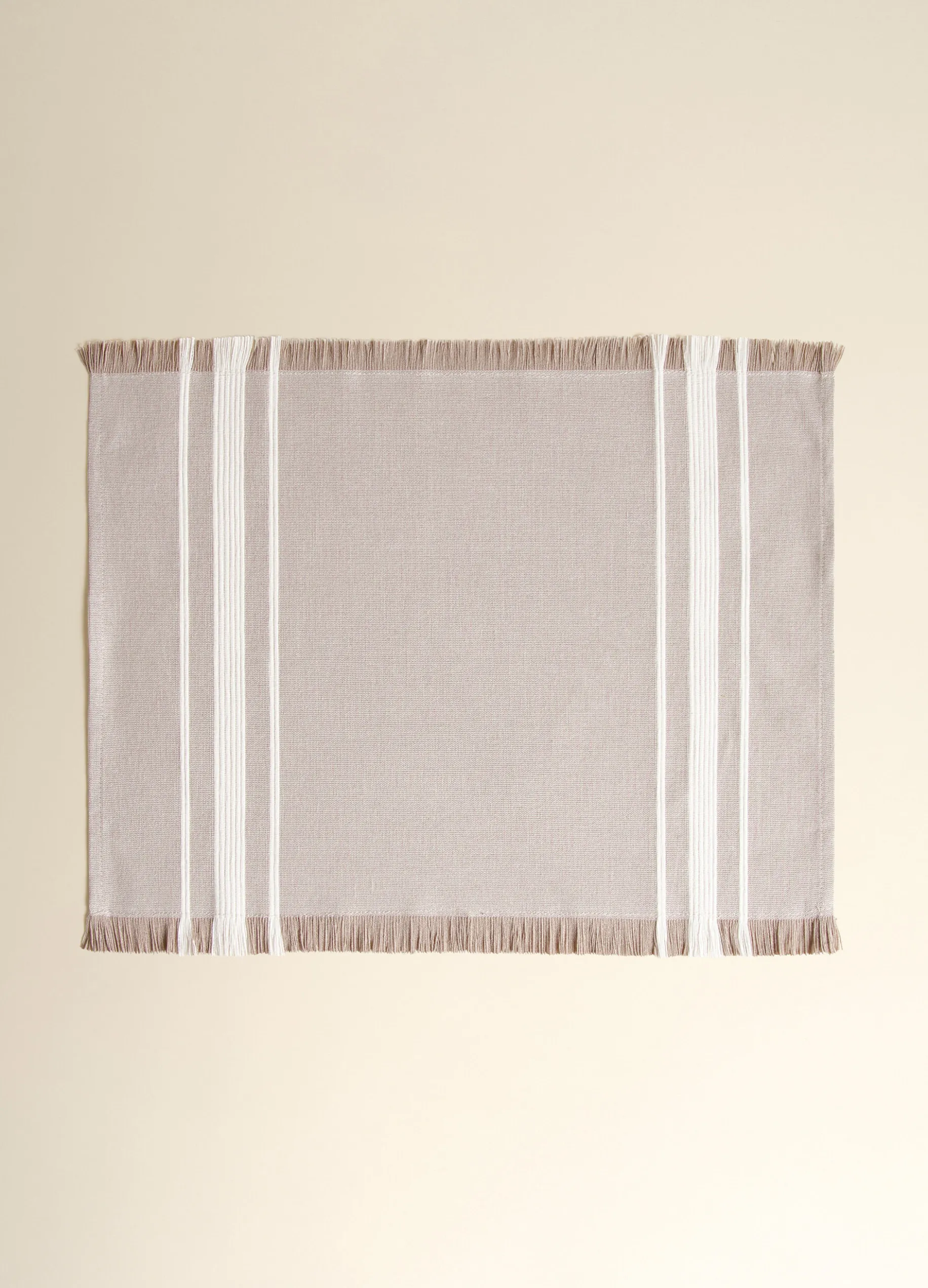 Tovaglietta americana in cotone con frange