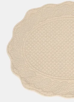 Tovaglietta ricamata in cotone lavato