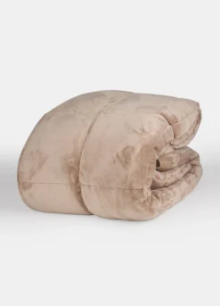 Trapunta beige a due piazze imbottita
