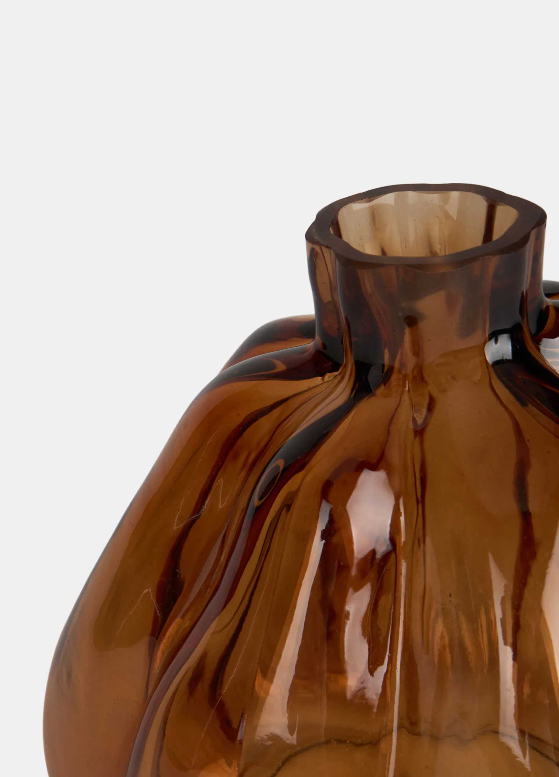 Vaso zucca in vetro trasparente
