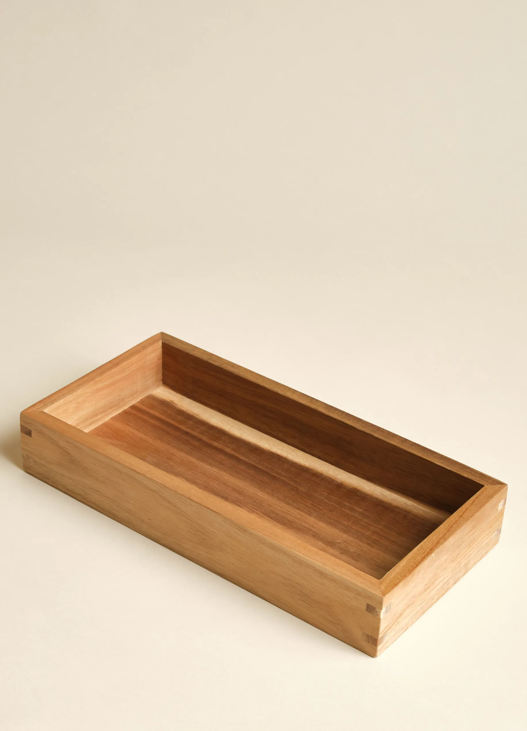 Vassoio bagno in legno di acacia