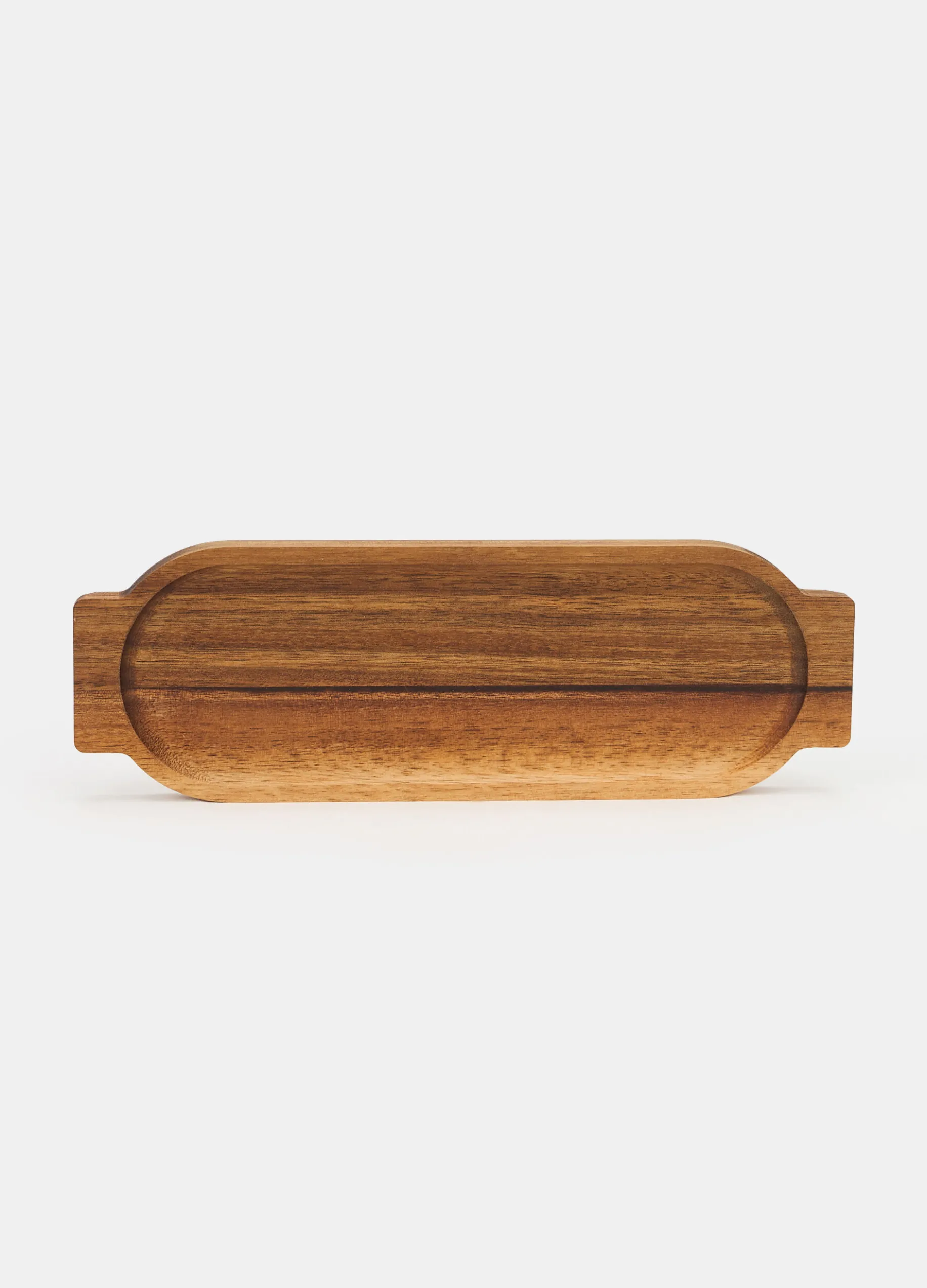Vassoio piccolo ovale in legno di acacia