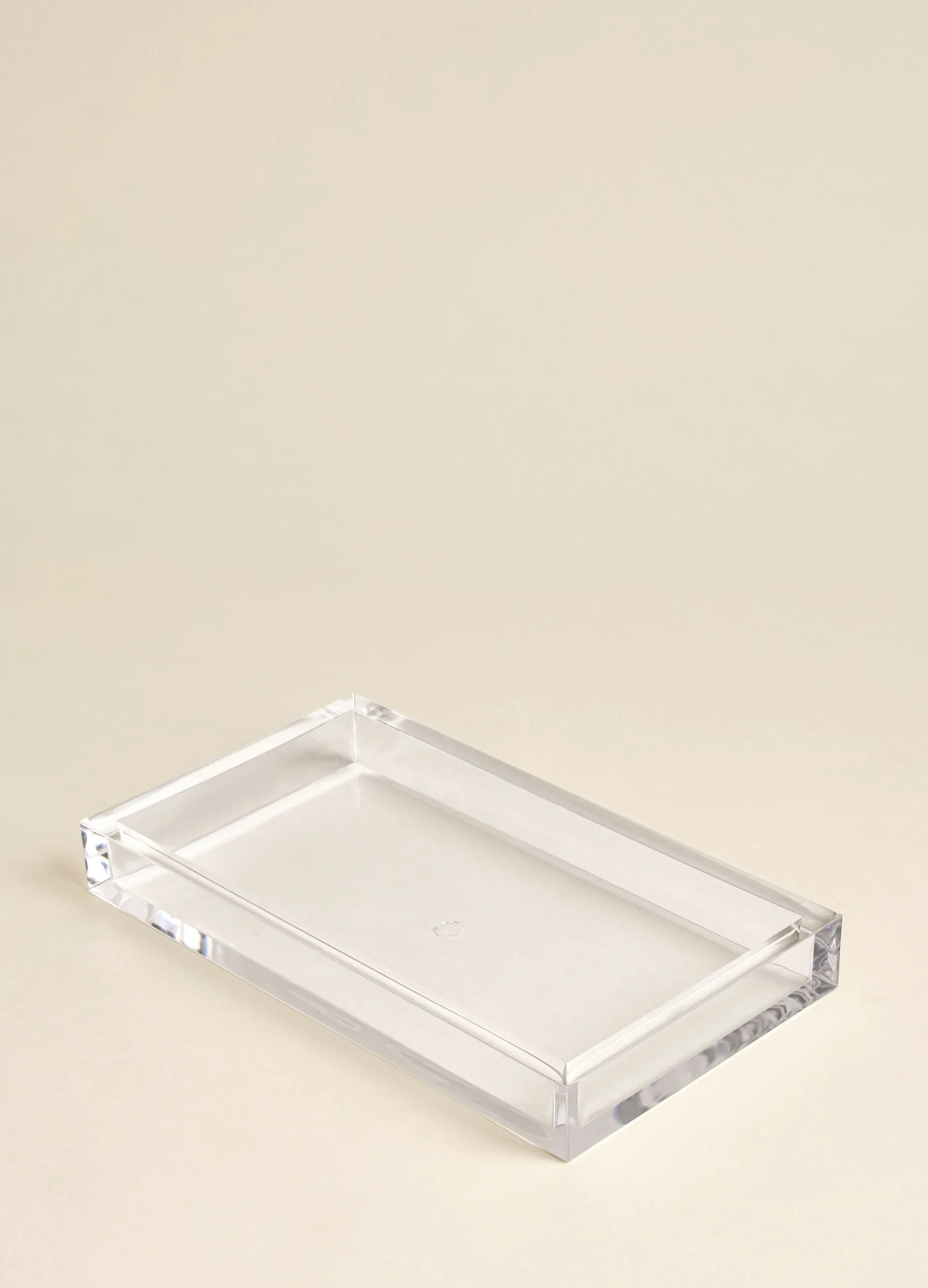 Vassoio rettangolare in plastica da bagno