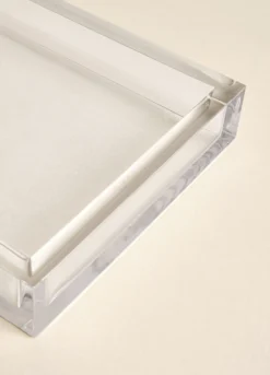 Vassoio rettangolare in plastica da bagno