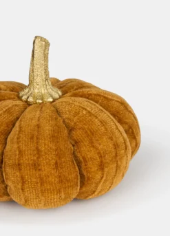 Zucca decorativa media con dettaglio oro